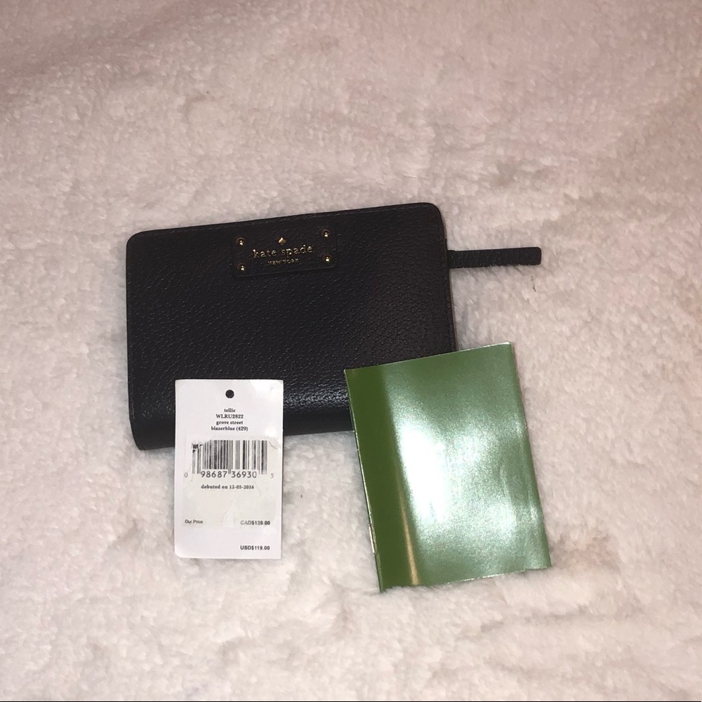 COPY - KATE SPADE NAVY BLUE LEATHER WALLET-NEW WI…